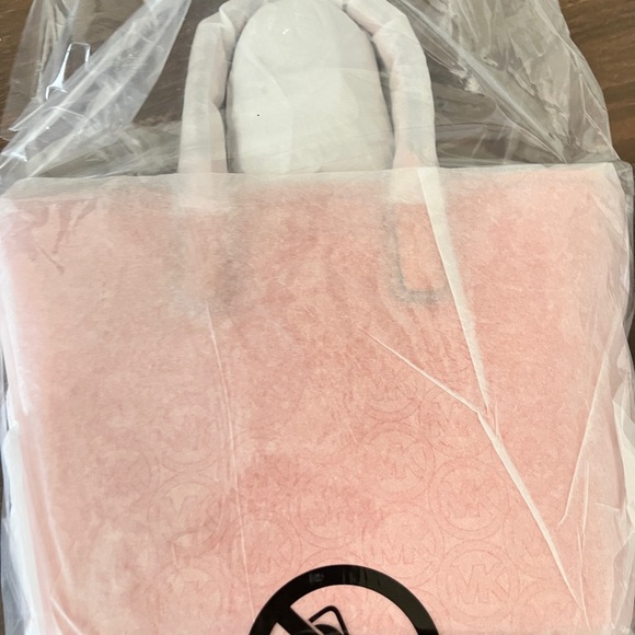 NWT Michael Kors Purple Jodie Small Logo Jacquard Tote Bag - Picture 6 of 7